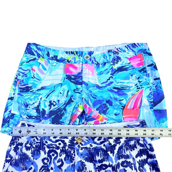 Lilly Pulitzer 2 Pc Lot Tropical Resort Callahan Shorts Set Women Sz 4 - Picture 5 of 10
